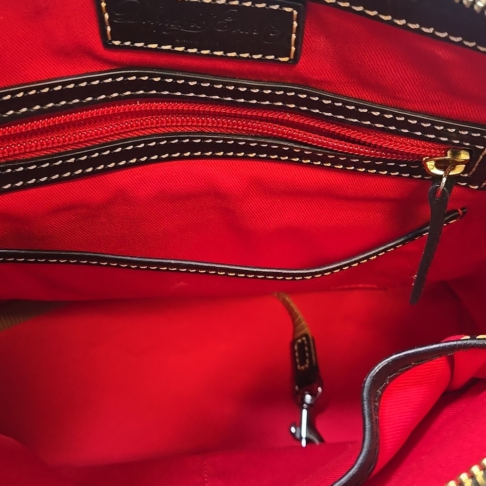 EUC Dooney & Bourke Red Tartan Plaid Dome Satchel - Picture 5 of 16